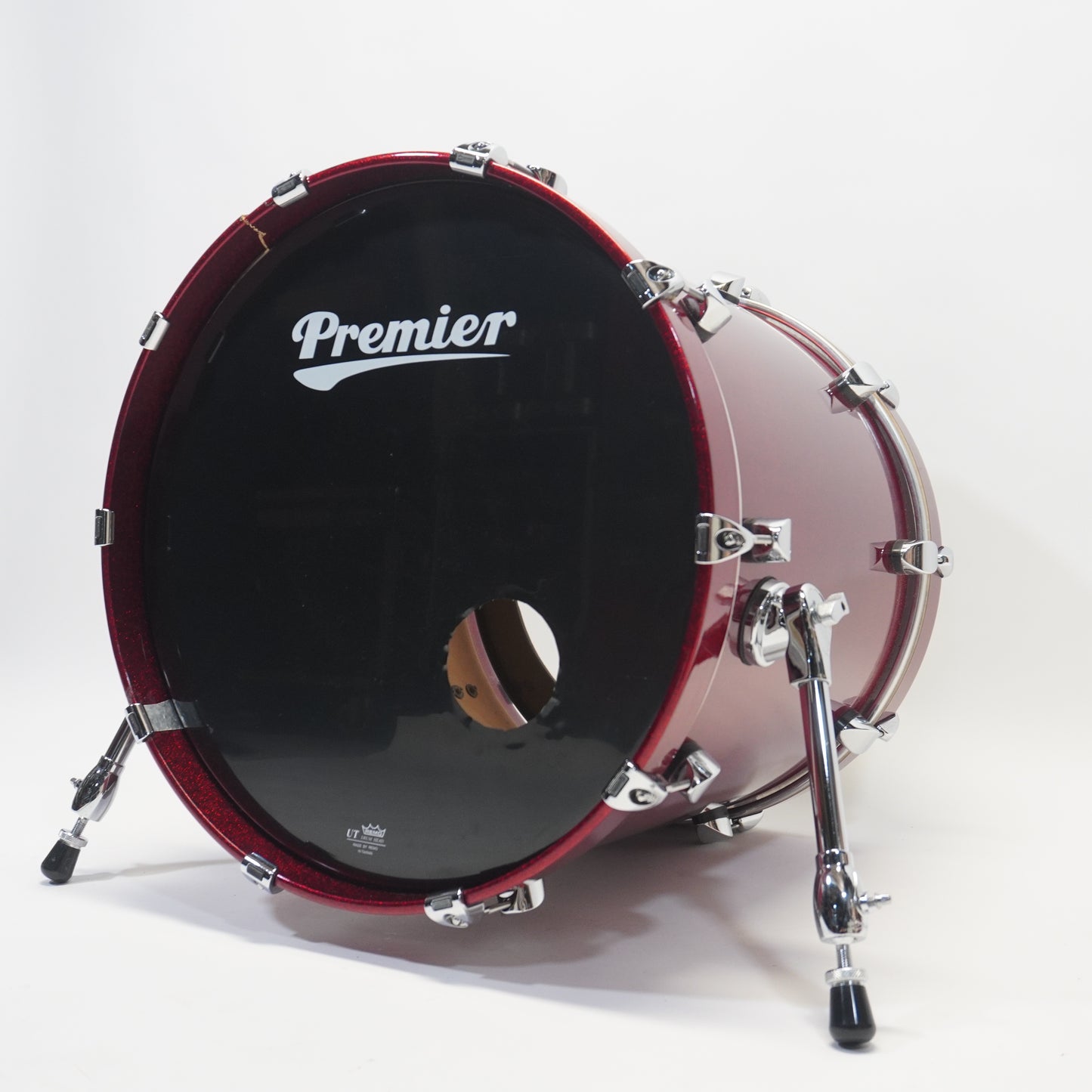 PREMIER CLASSIC SERIES 20" BASS DRUM IN RED SPARKLE LACQUER