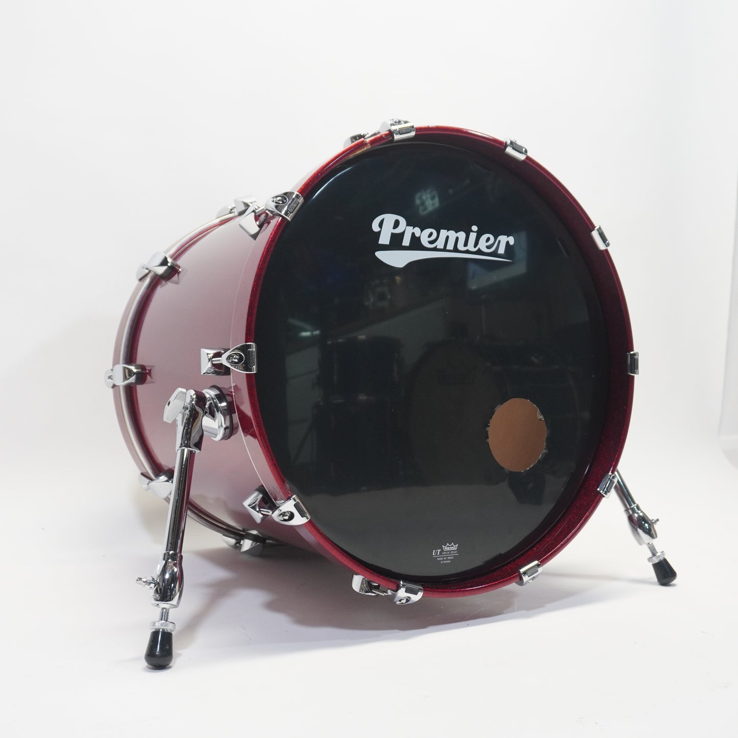 PREMIER CLASSIC SERIES 20" BASS DRUM IN RED SPARKLE LACQUER