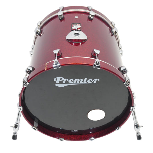 PREMIER CLASSIC SERIES 20" BASS DRUM IN RED SPARKLE LACQUER