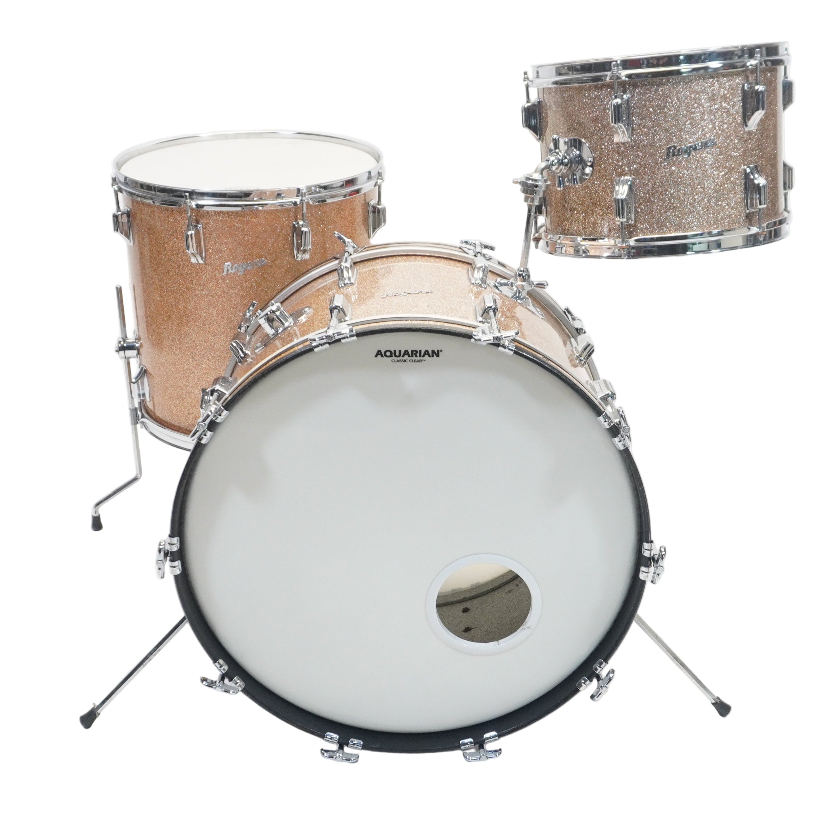 ROGERS FULLERTON 3-PIECE SHELL PACK 22/13/16 IN CHAMPAGNE SPARKLE ...