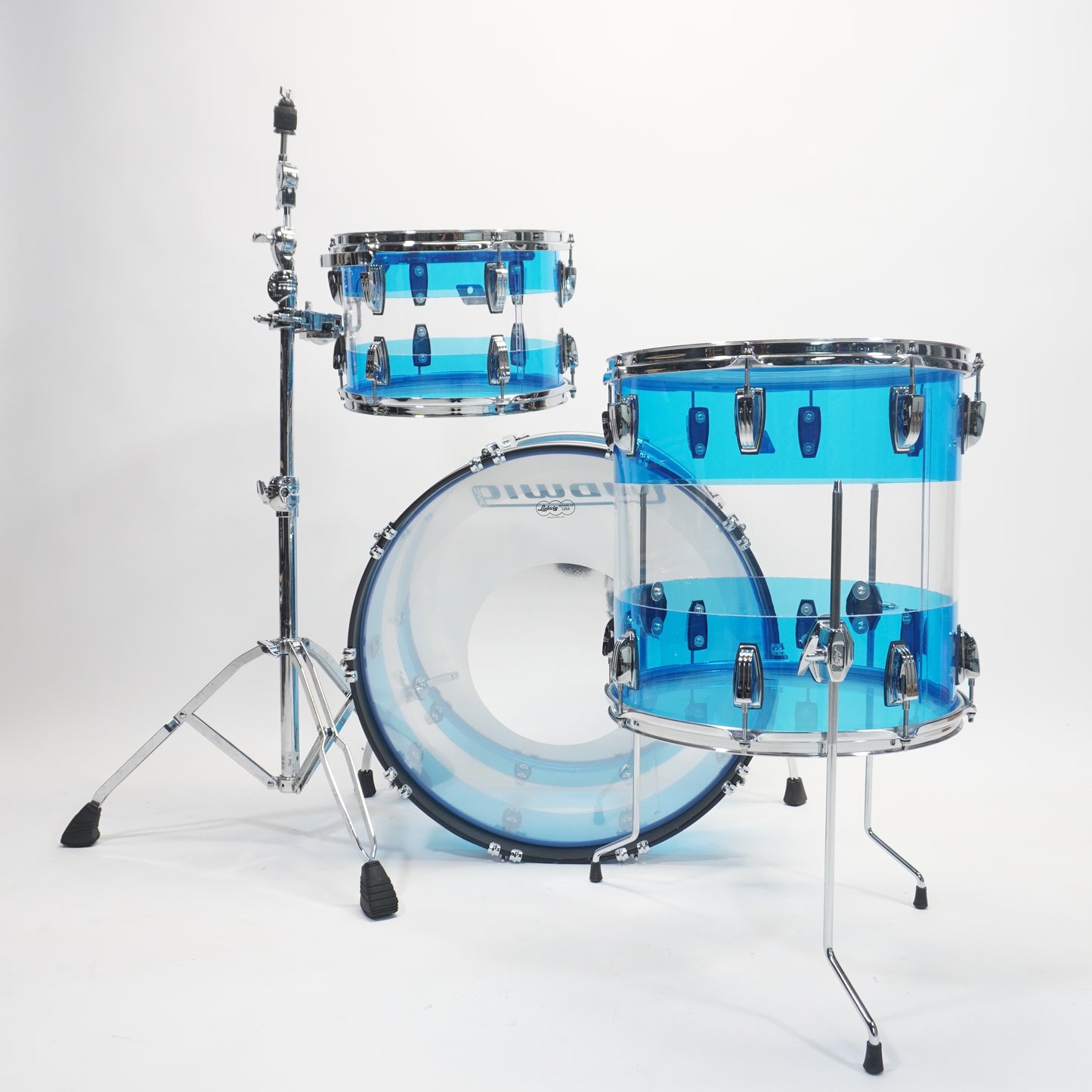 Ludwig Vistalite Fab 50th Anniversary Shell Drumkit - Blue Clear Blue