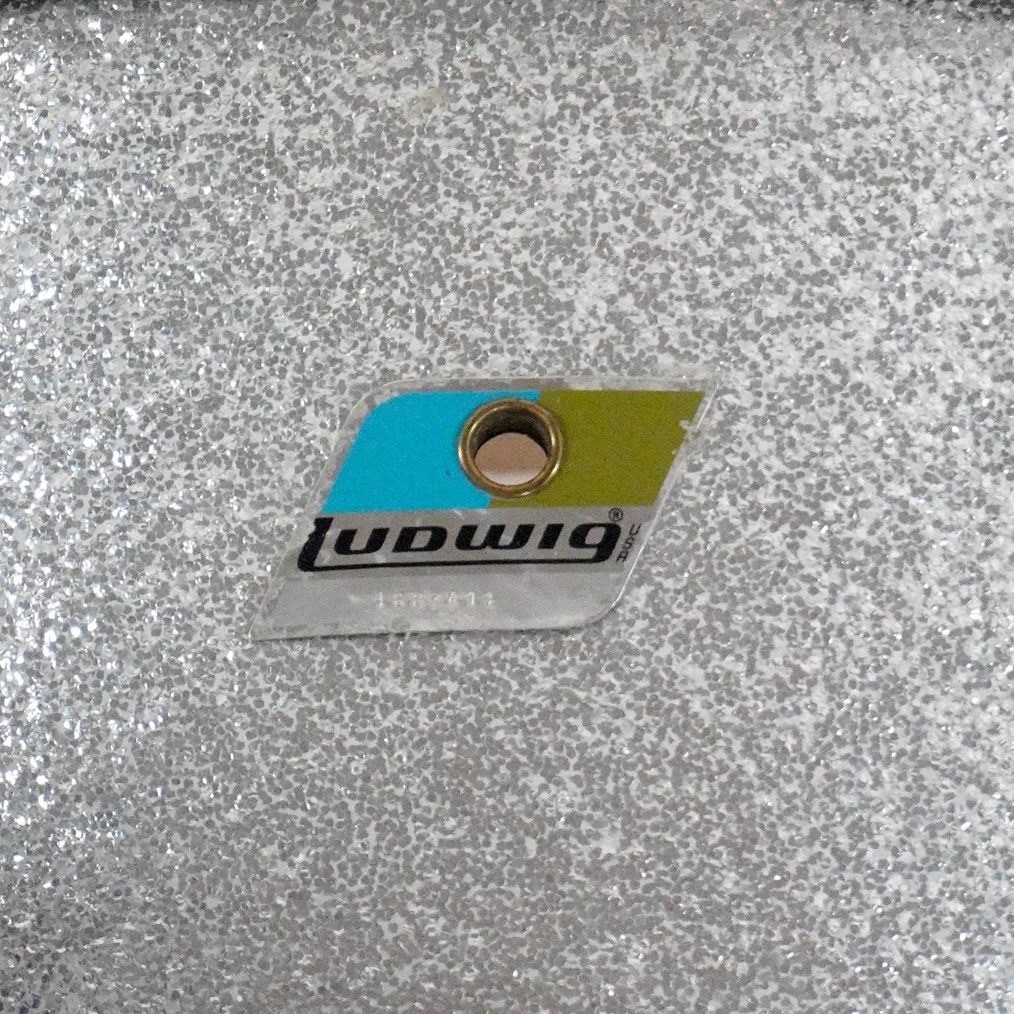 Ludwig 3-Piece Bop Kit in Silver Sparkle Blue & Olive Badge 1976