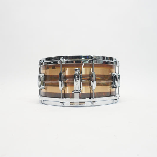 Ludwig Raw Bronze Striped 14 x 6.5''  Snare Drum