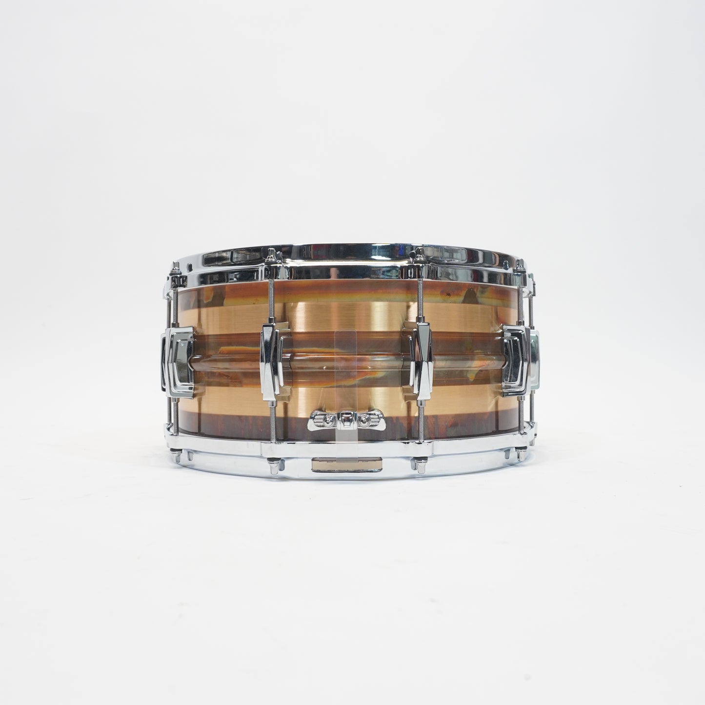 Ludwig Raw Bronze Striped 14 x 6.5''  Snare Drum