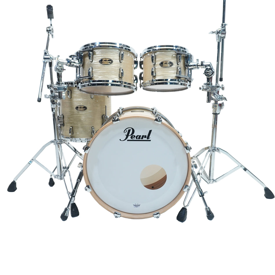 Pearl Masters MMG 4-PC  20",10",12",14"ft  Platinum Gold Oyster drum kit