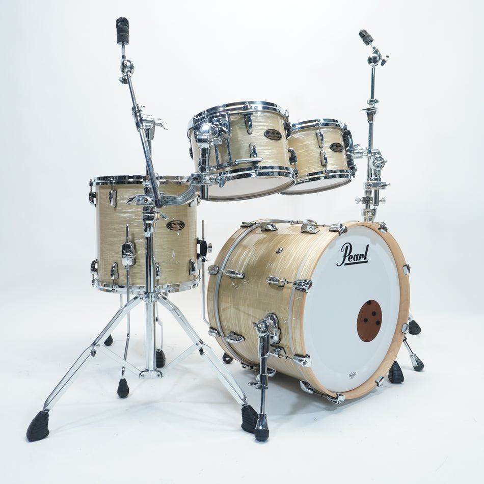 Pearl Masters MMG 4-PC  20",10",12",14"ft  Platinum Gold Oyster drum kit