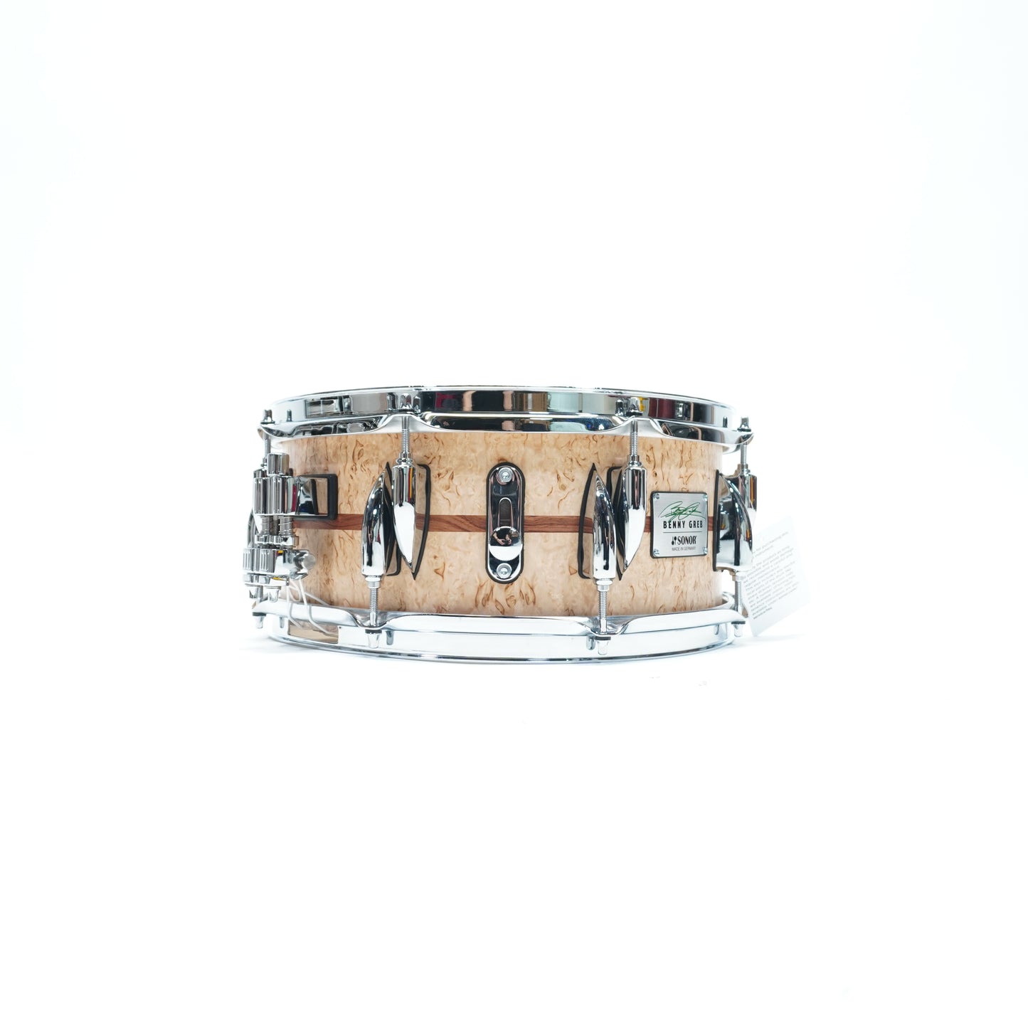 Sonor - Benny Greb Signature Snare Drum 13" x 5.75" In Scandinavian Birch with Bubinga Inlay Semi-Gloss Finish