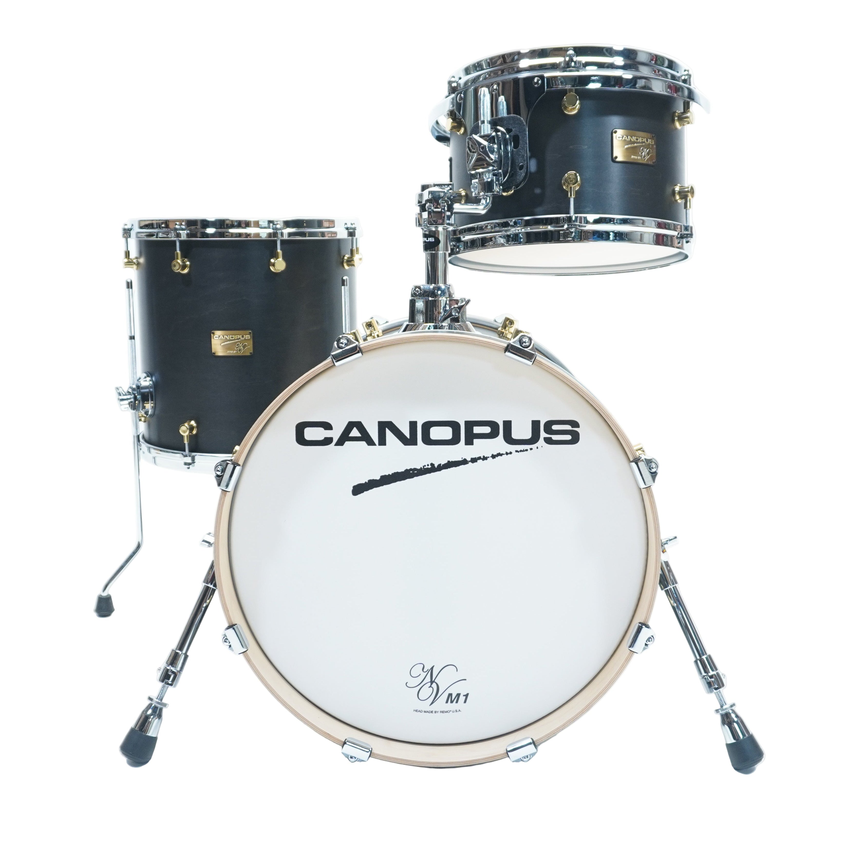 Canopus - Neo Vintage M1 Drum Kit in Charcoal Oil Finish - 18/12