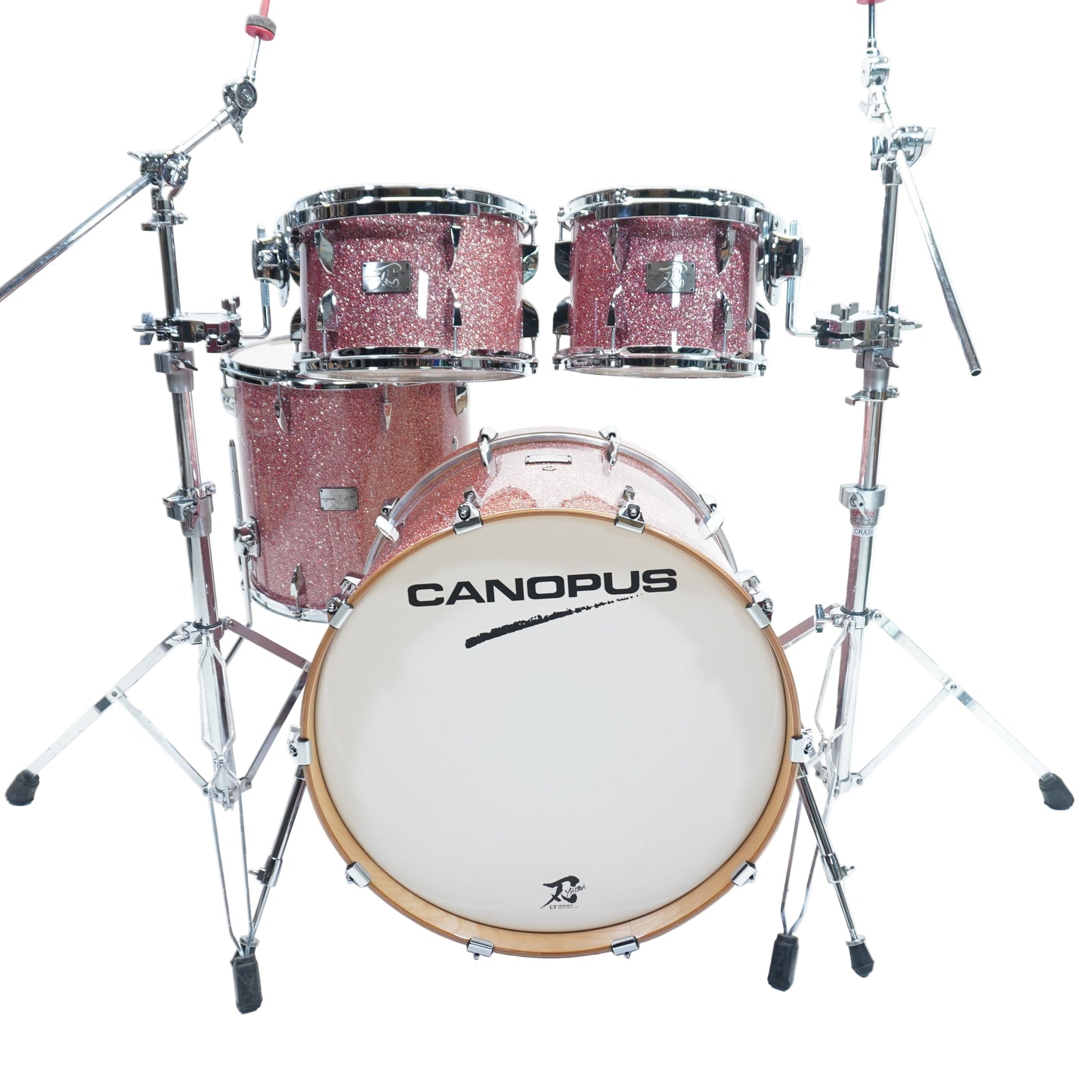 Canopus - Yaiba II Groove Kit In Rose Sparkle Lacquer Finish - 22/10/12/16