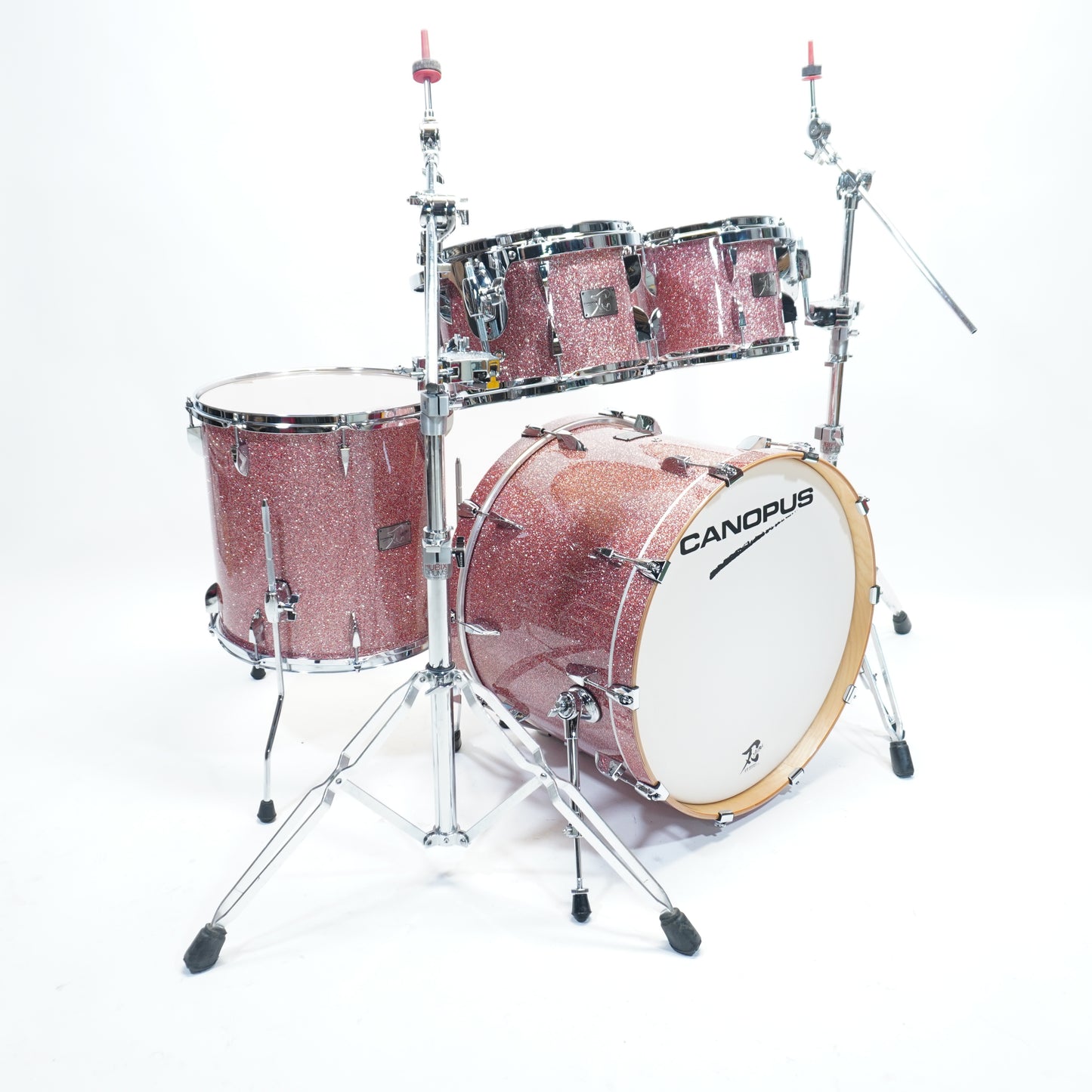 Canopus - Yaiba II Groove Kit In Rose Sparkle Lacquer Finish - 22/10/12/16