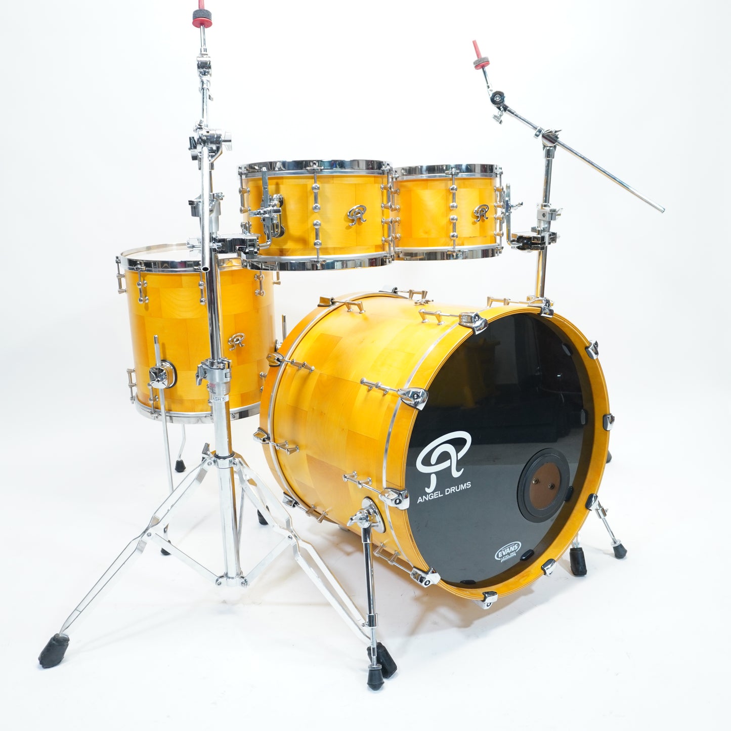 Angel Drums - Block Segmented Maple Drum Kit 22/10/12/14