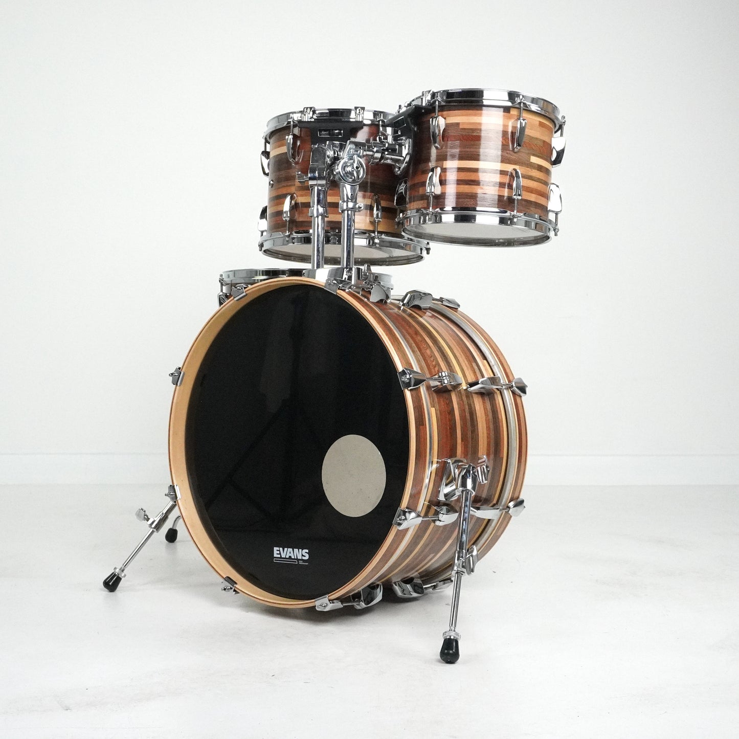 Pearl Export 4-Piece Drum Kit with Custom Bunta Ligna Wood Veneer