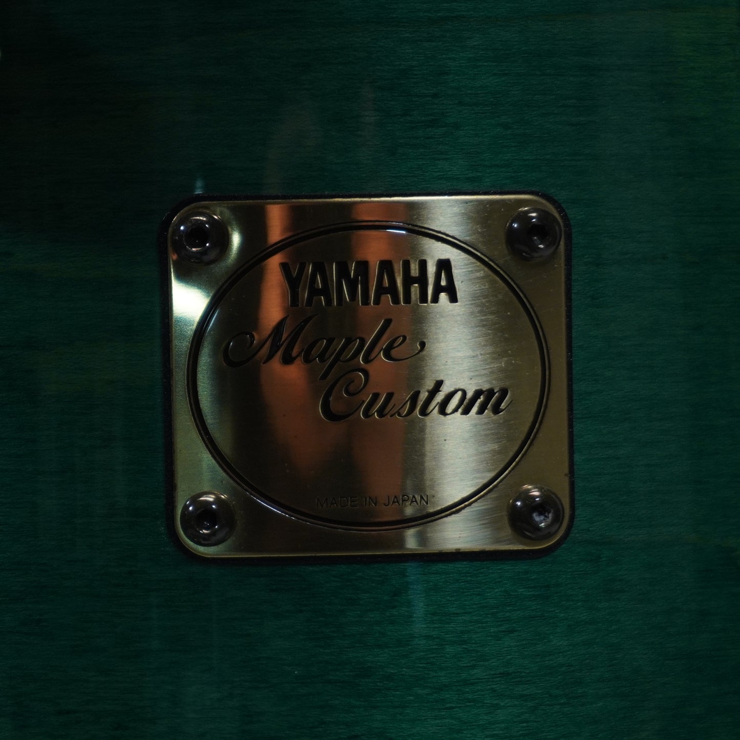 Yamaha 4-Piece Maple Custom Drum Kit in Emerald Green 22,10,12,14