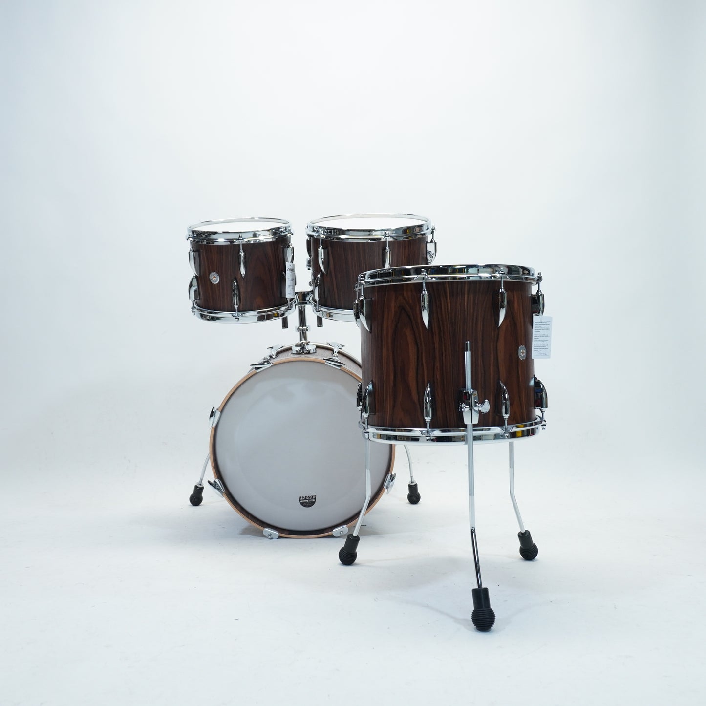 Sonor - Vintage 5 Piece Drum Kit In Rosewood Semi Gloss Finish - 18/10/12/14/14x5.75