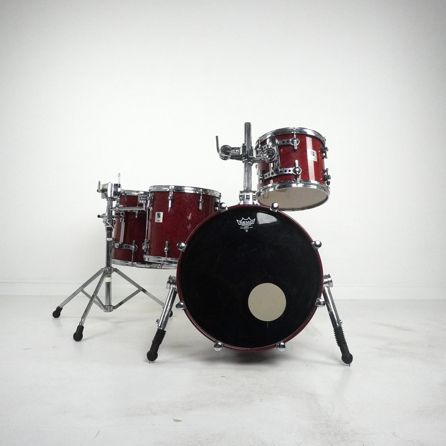 Sonor 4-teilige Designer-Kessel aus Ahorn, hell, in Rot