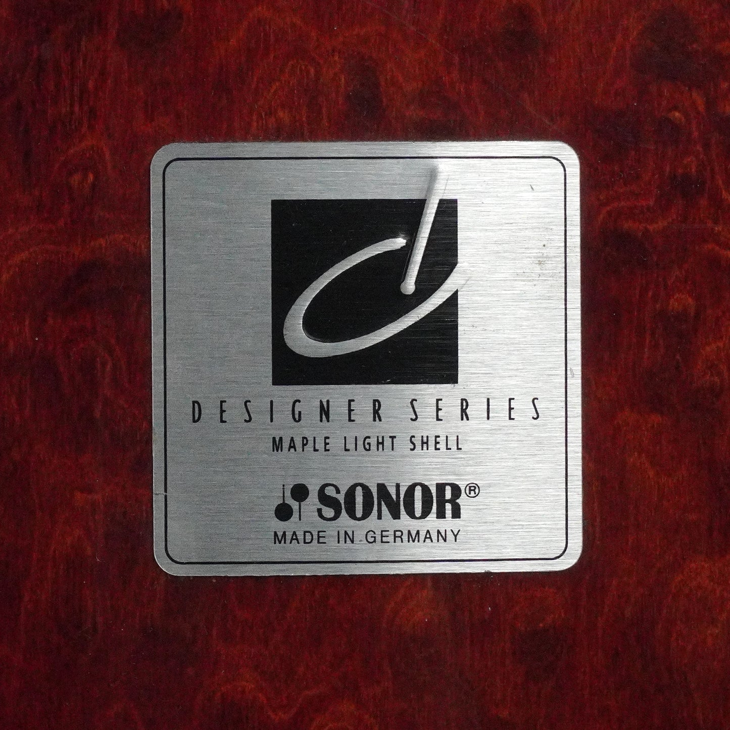 Sonor 4-teilige Designer-Kessel aus Ahorn, hell, in Rot