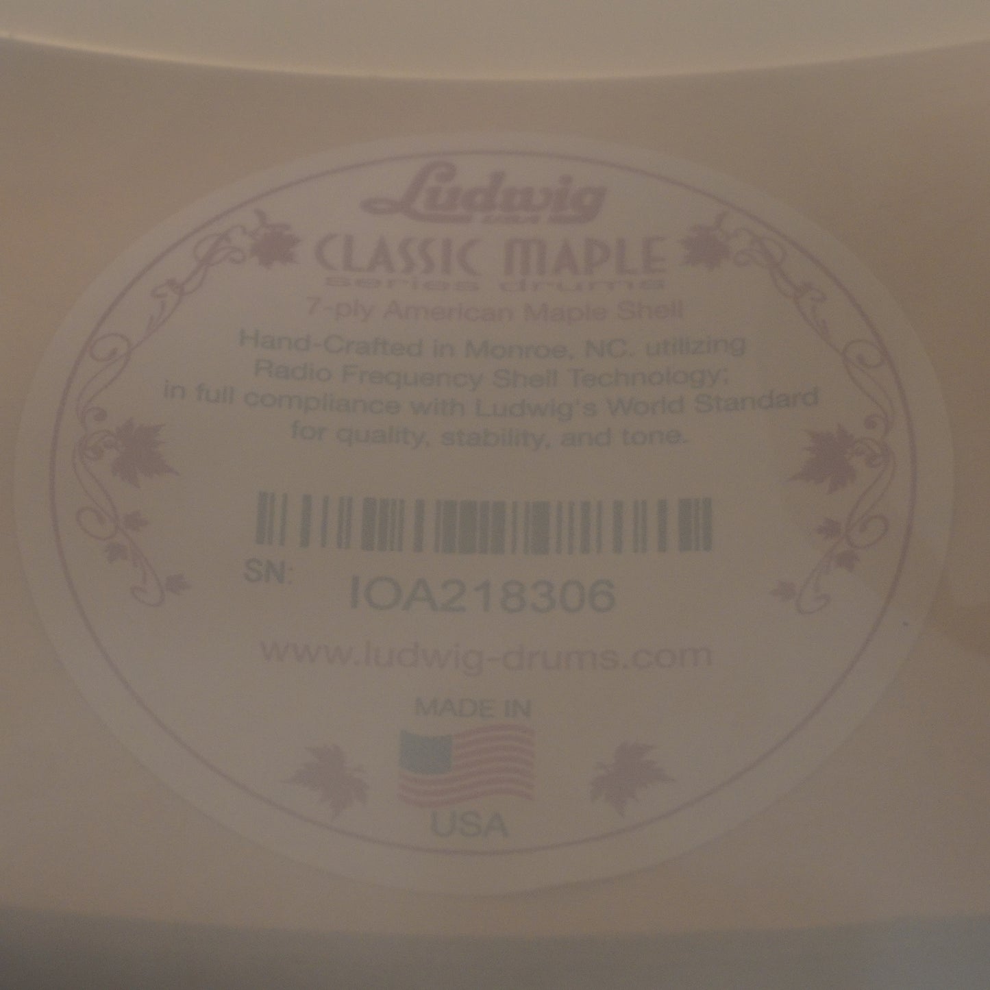 Ludwig Classic Maple Slotted Coliseum Snare Drum