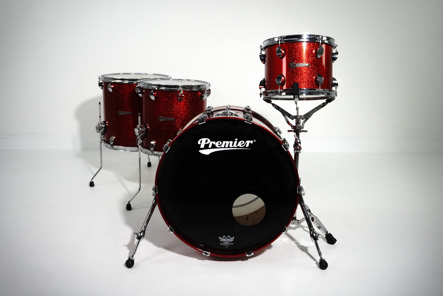 Premier 4-Piece Drum Kit in Red Moon Sparkle 22,12,14,16