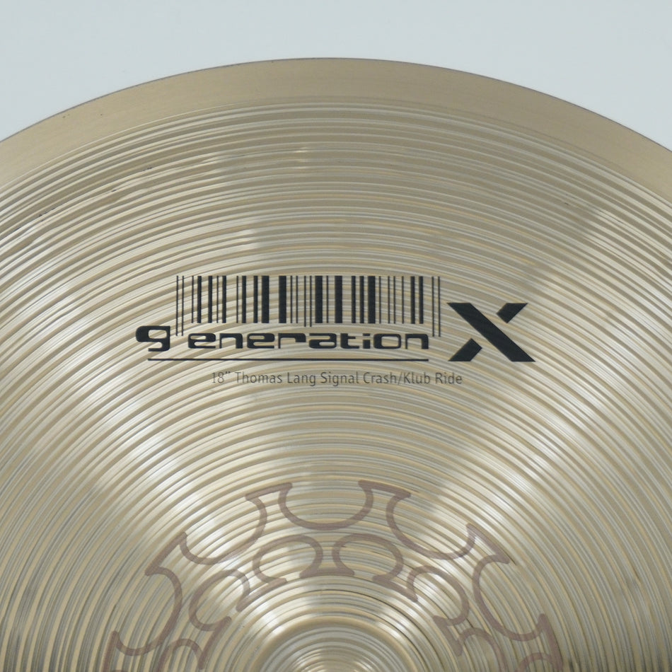 MEINL GENERATION-X 18" THOMAS LANG SIGNAL CRASH/KLUB RIDE