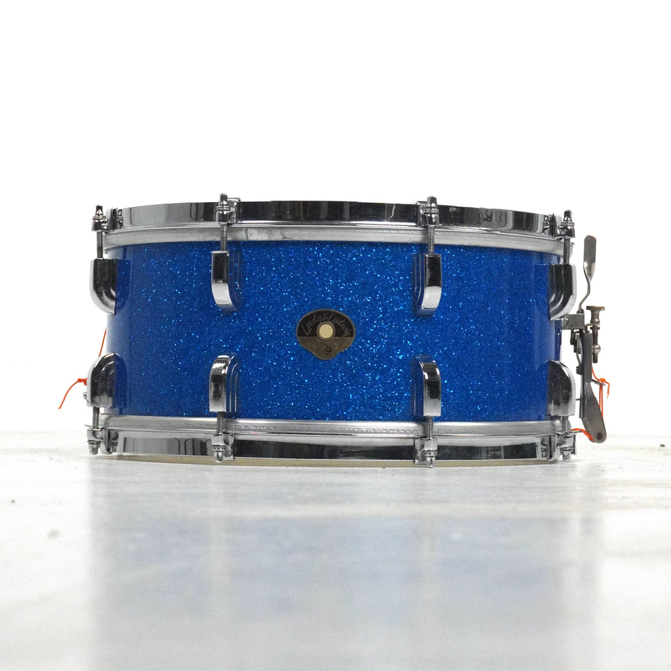 Leedy & Ludwig 14” x 6” Snare Drum in Blue Sparkle-FC