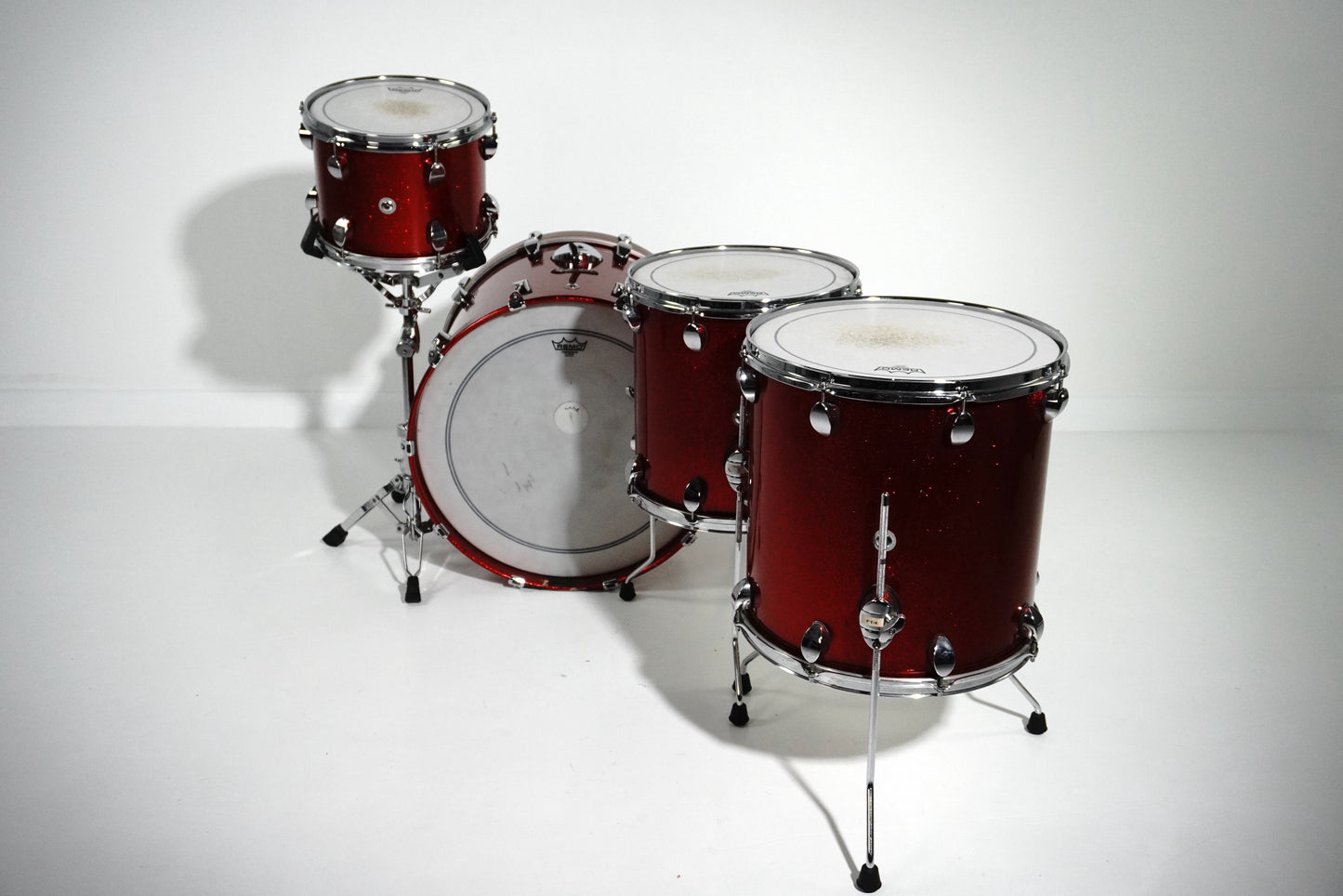 Premier 4-Piece Drum Kit in Red Moon Sparkle 22,12,14,16