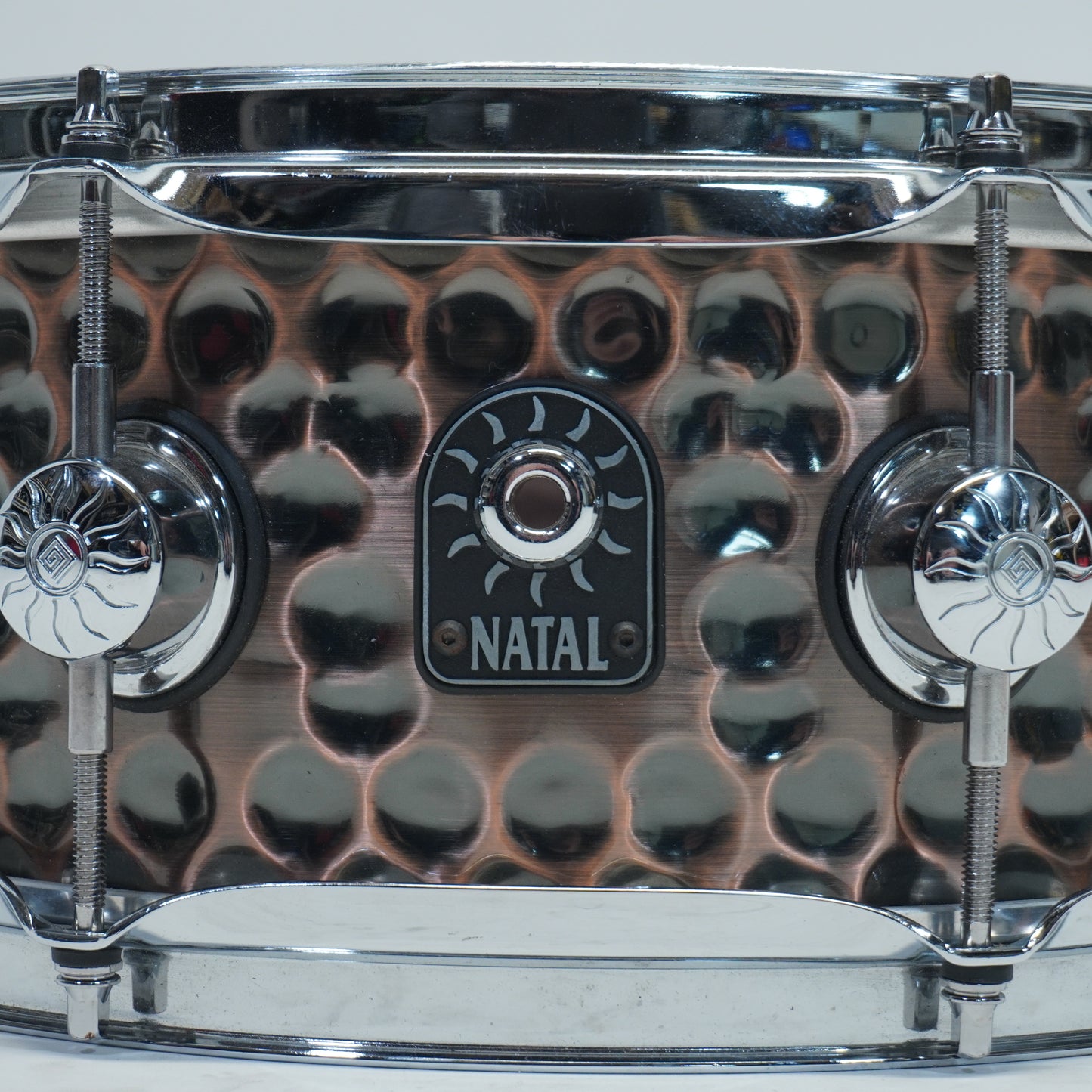 NATAL HAMMERED STEEL 13"x 5.5" SNARE DRUM