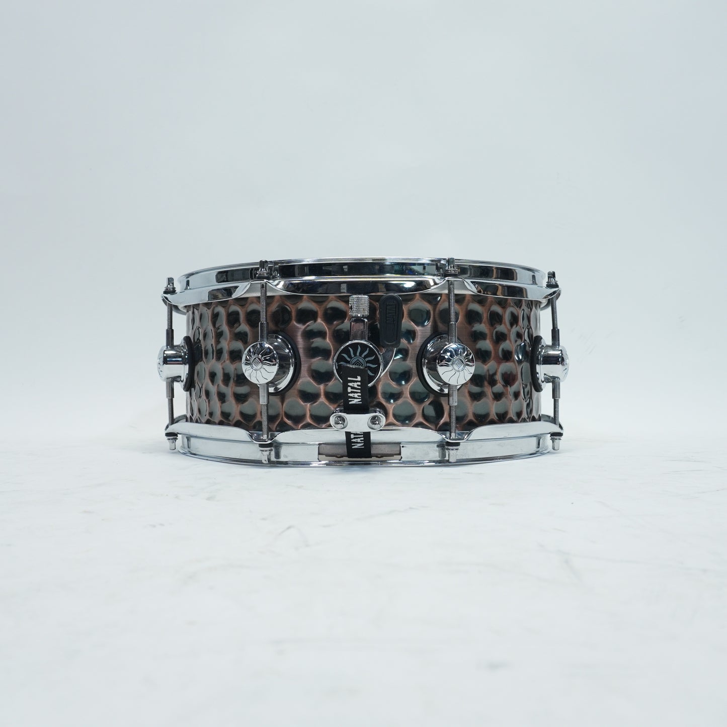 NATAL HAMMERED STEEL 13"x 5.5" SNARE DRUM