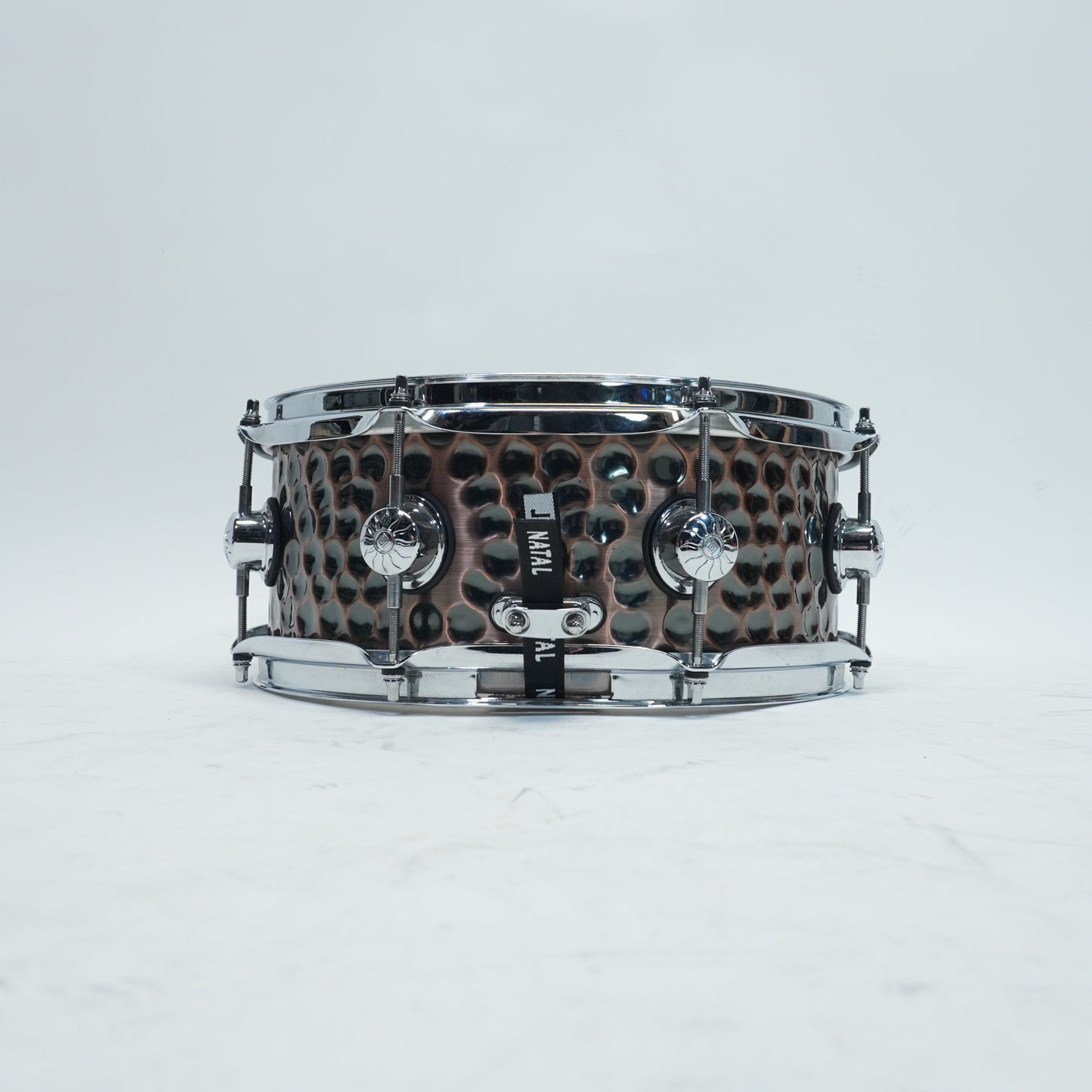 NATAL HAMMERED STEEL 13"x 5.5" SNARE DRUM