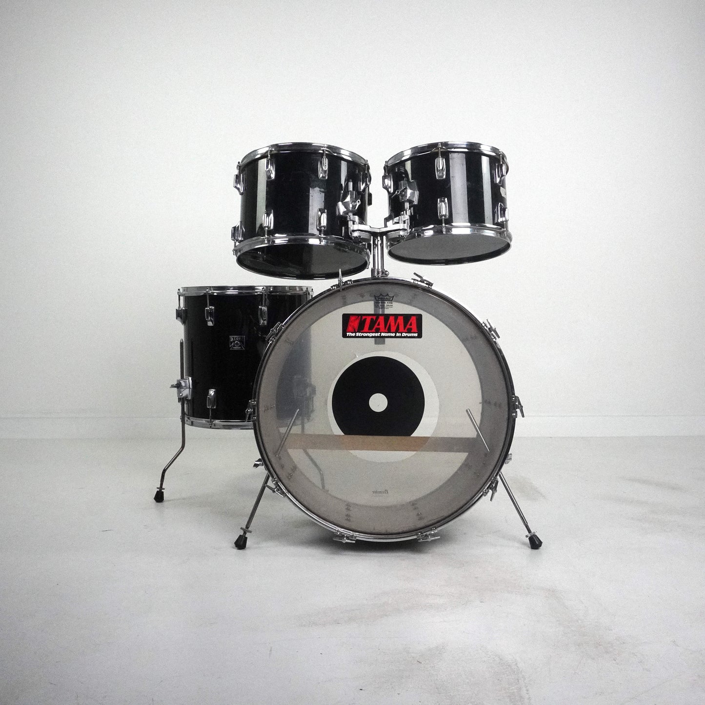 Tama Imperialstar 4-Piece Drum Kit in Black 1980s