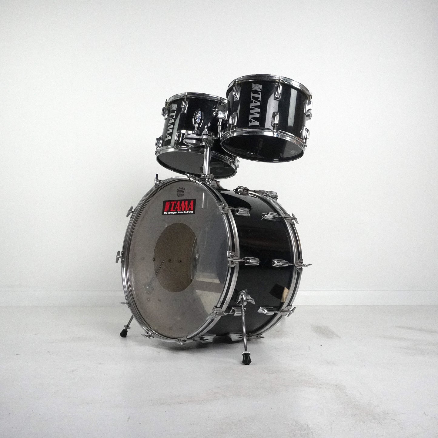 Tama Imperialstar 4-Piece Drum Kit in Black 1980s