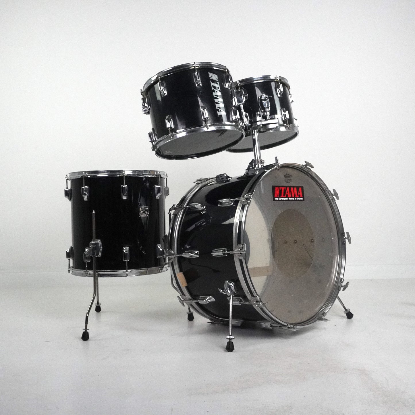 Tama Imperialstar 4-Piece Drum Kit in Black 1980s
