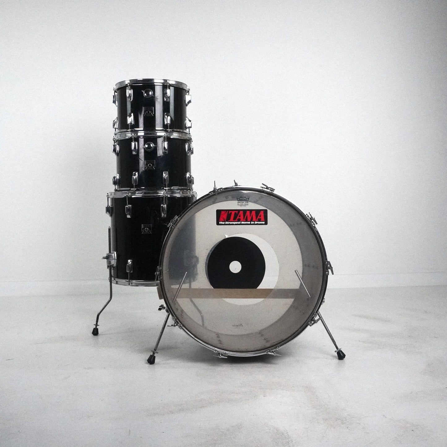 Tama Imperialstar 4-Piece Drum Kit in Black 1980s