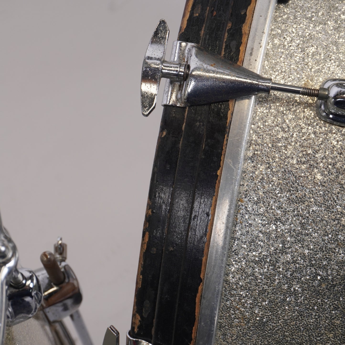 Slingerland Late 60’s Gene Krupa Outfit (3-Piece) in Sparkling Silver 22x14, 13x9, 16x16