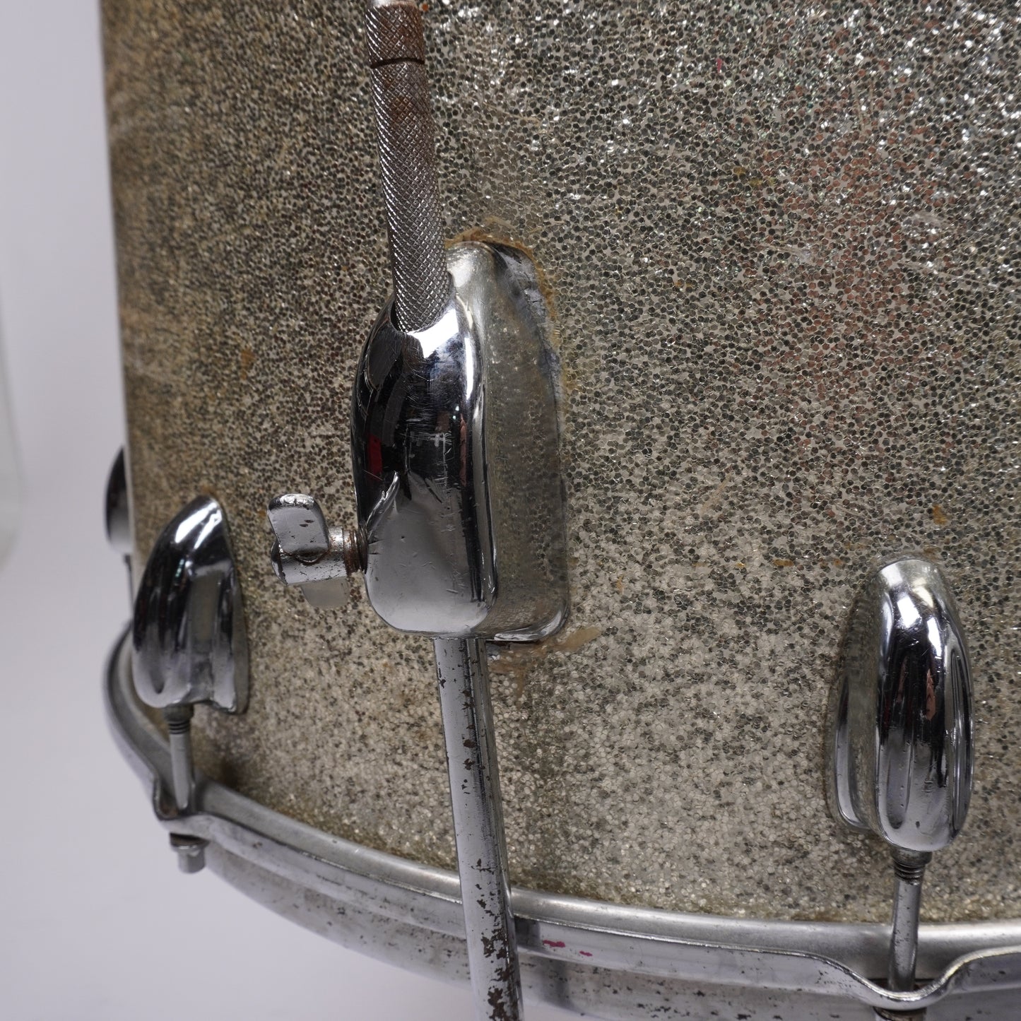 Slingerland Late 60’s Gene Krupa Outfit (3-Piece) in Sparkling Silver 22x14, 13x9, 16x16