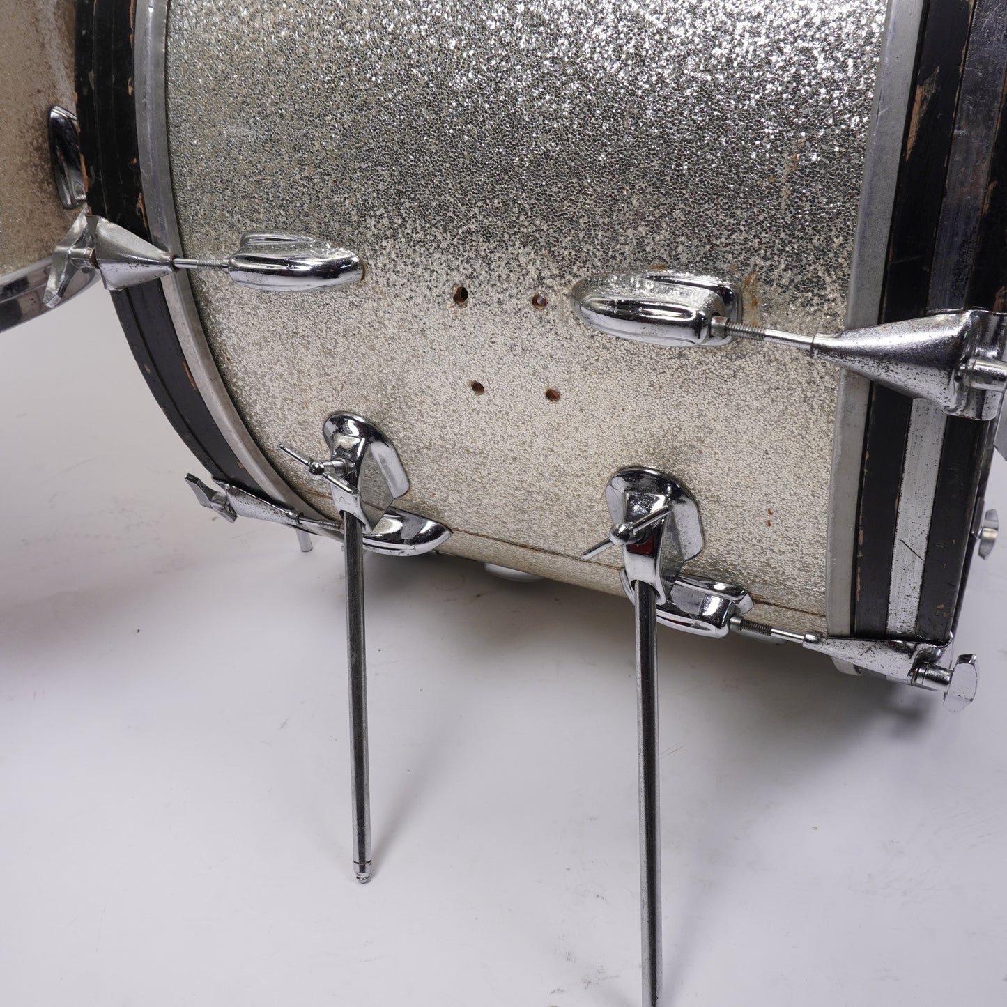 Slingerland Late 60’s Gene Krupa Outfit (3-Piece) in Sparkling Silver 22x14, 13x9, 16x16