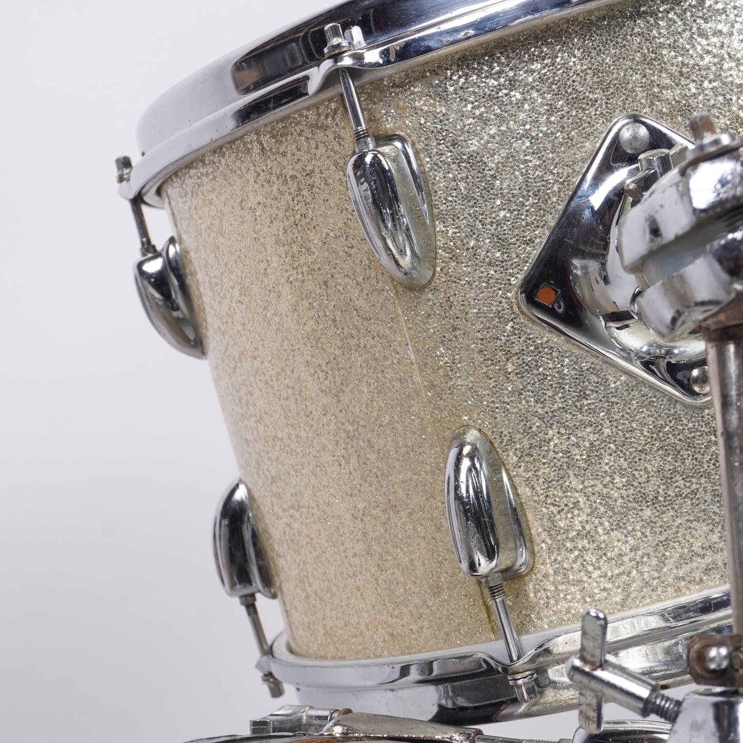 Slingerland Late 60’s Gene Krupa Outfit (3-Piece) in Sparkling Silver 22x14, 13x9, 16x16
