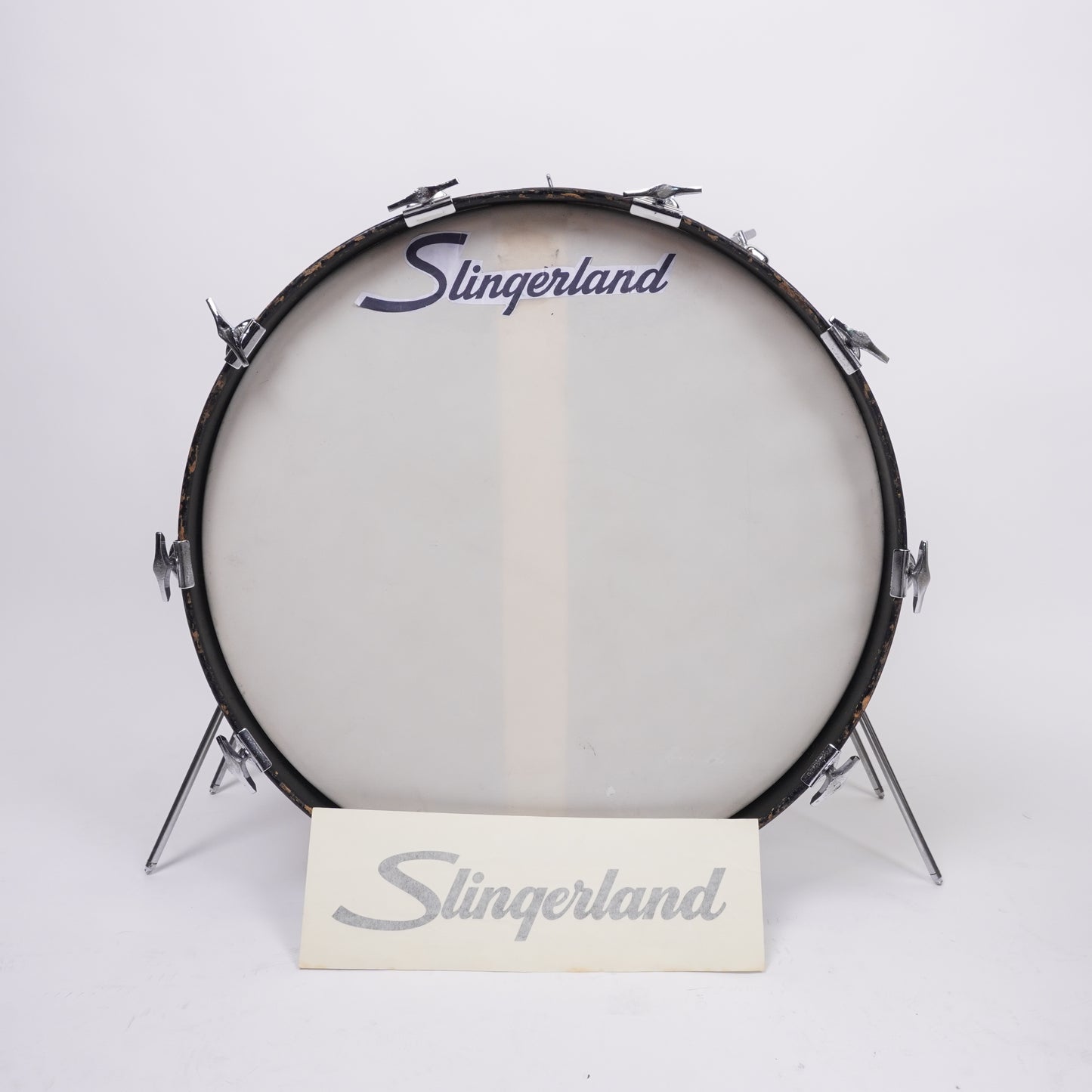Slingerland Late 60’s Gene Krupa Outfit (3-Piece) in Sparkling Silver 22x14, 13x9, 16x16