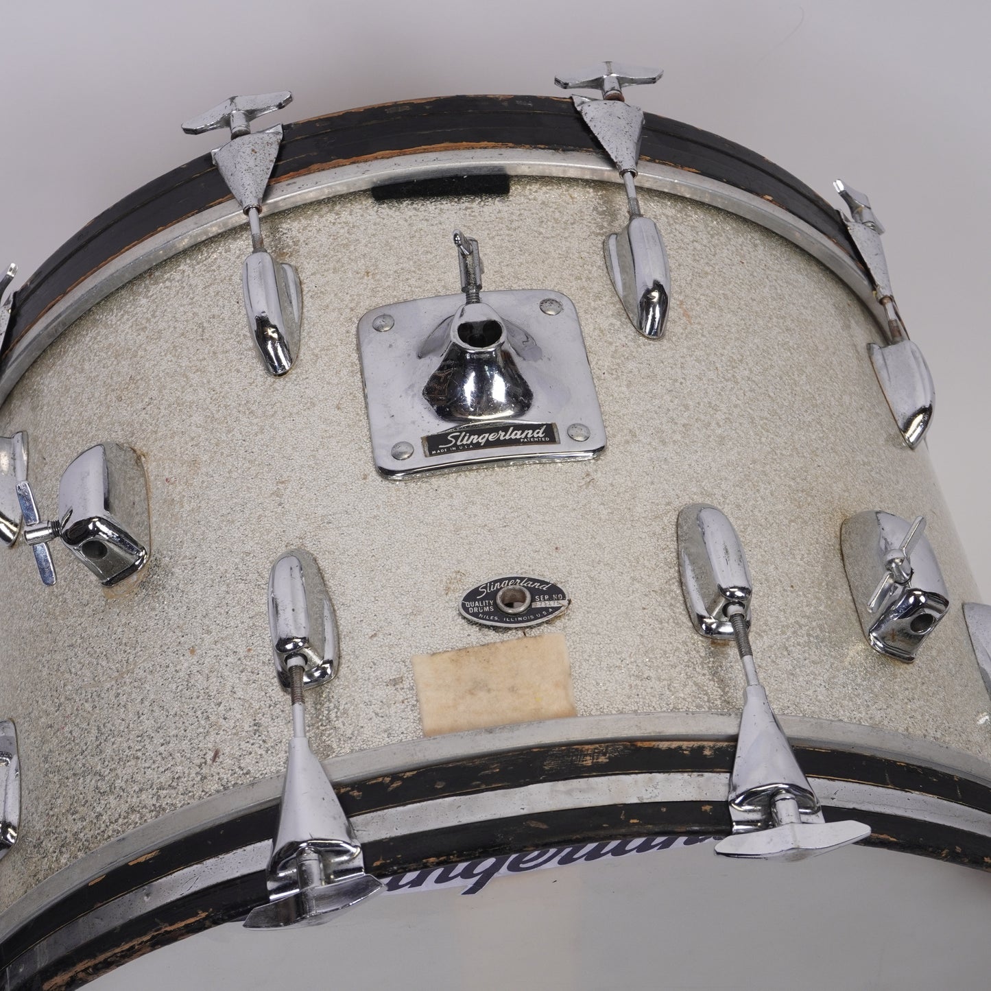 Slingerland Late 60’s Gene Krupa Outfit (3-Piece) in Sparkling Silver 22x14, 13x9, 16x16