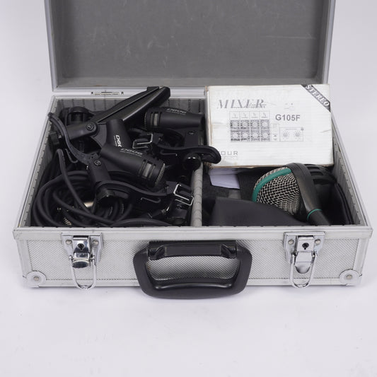 DRUM MIC SET INCL MIXER,CABLE AND CASE