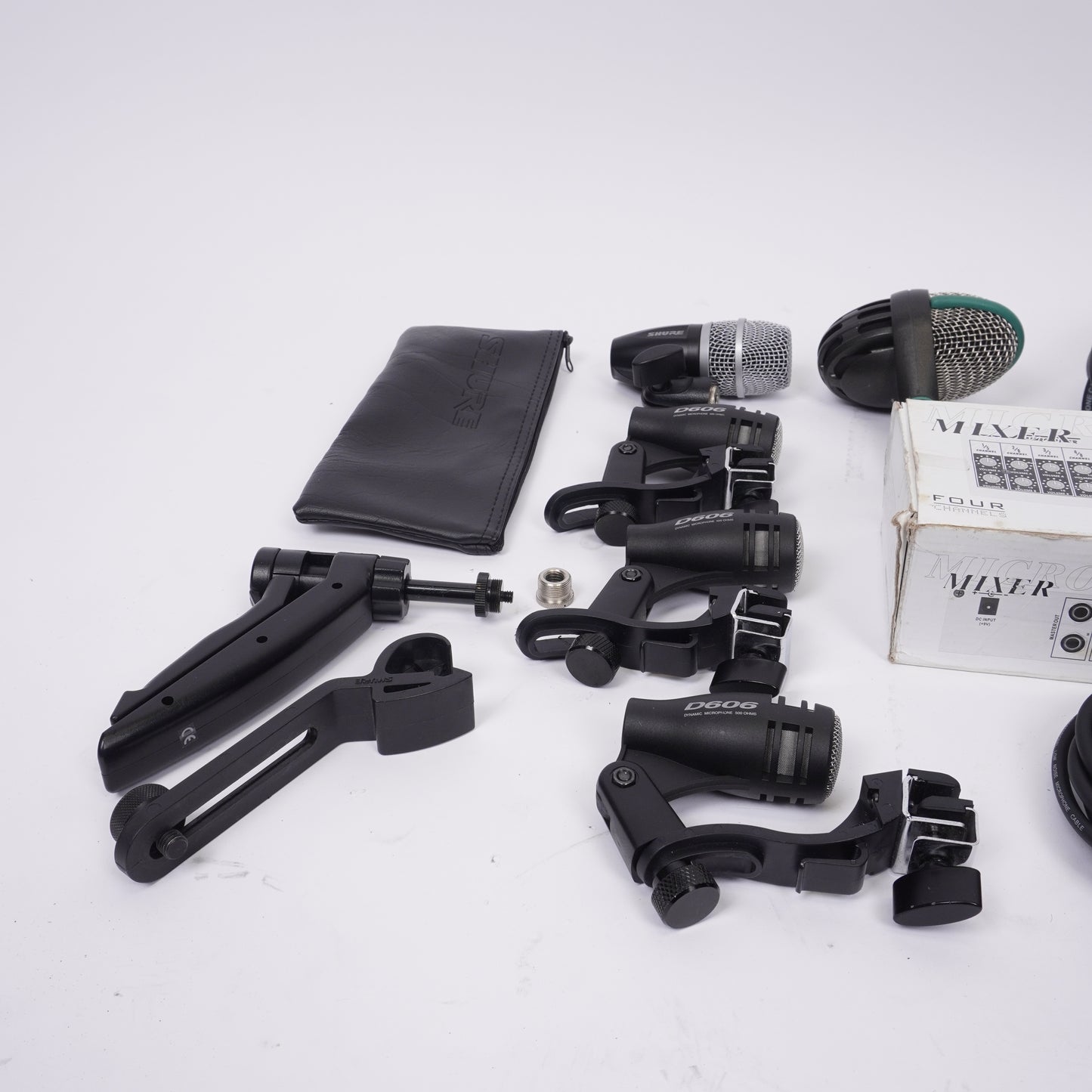 DRUM MIC SET INCL MIXER,CABLE AND CASE