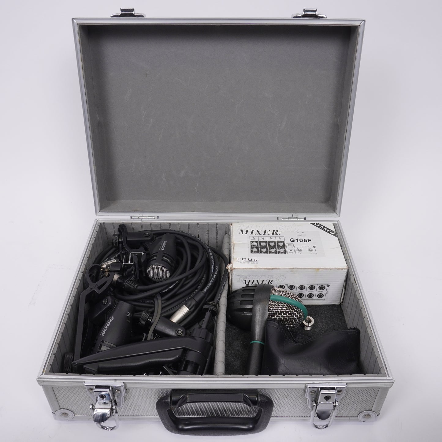 DRUM MIC SET INCL MIXER,CABLE AND CASE