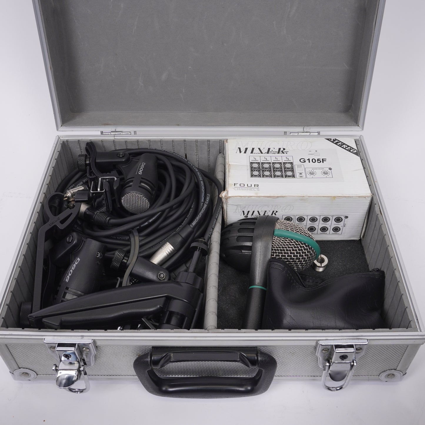 DRUM MIC SET INCL MIXER,CABLE AND CASE