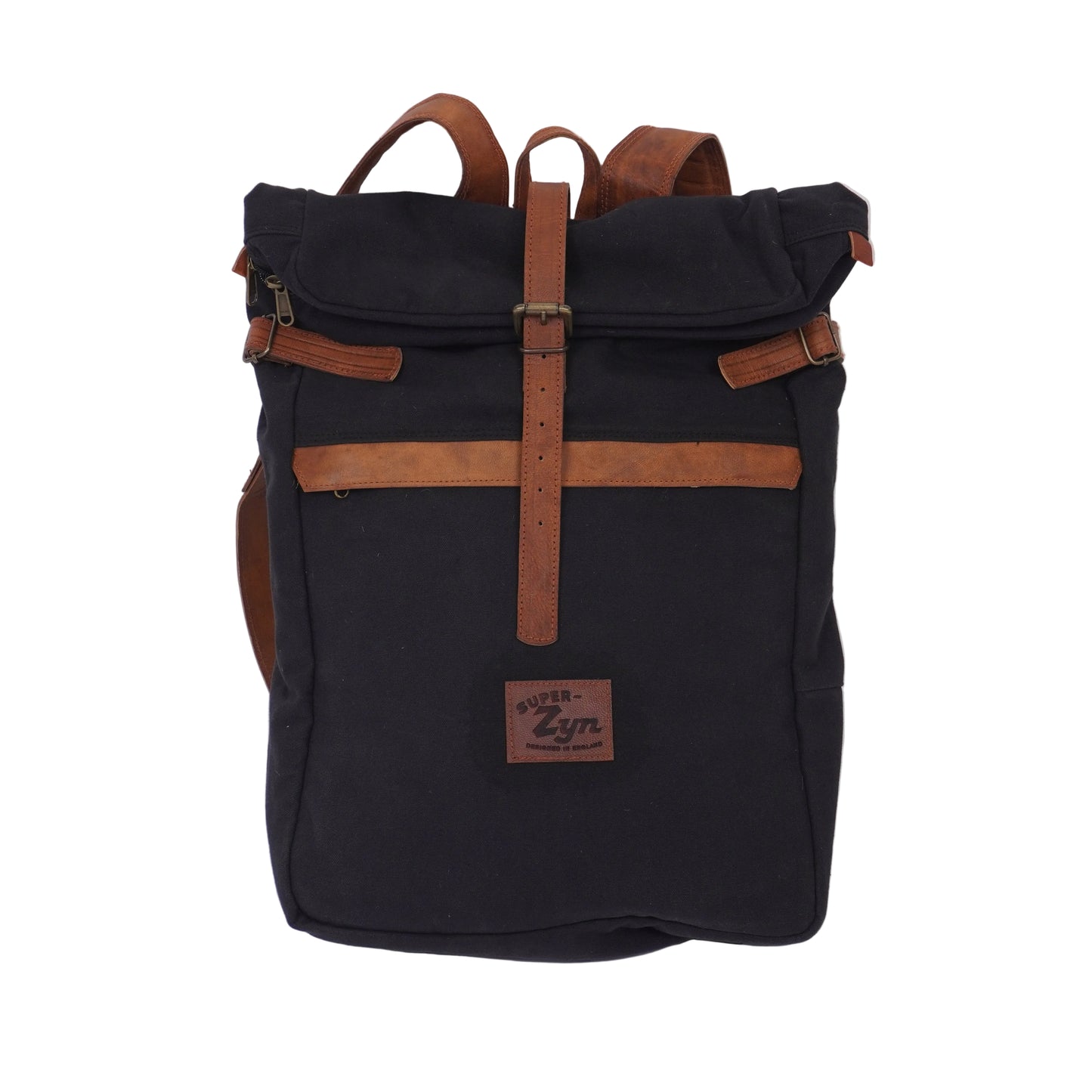 Zyn Cymbals Icon Canvas and Leather Rolltop Backpack