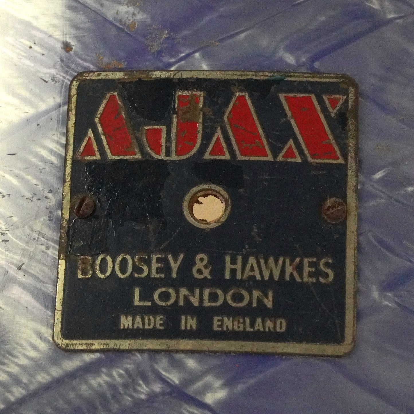 Vintage Ajax 12" x 8" Tom in Diamantblau-Finish, 1950er Jahre