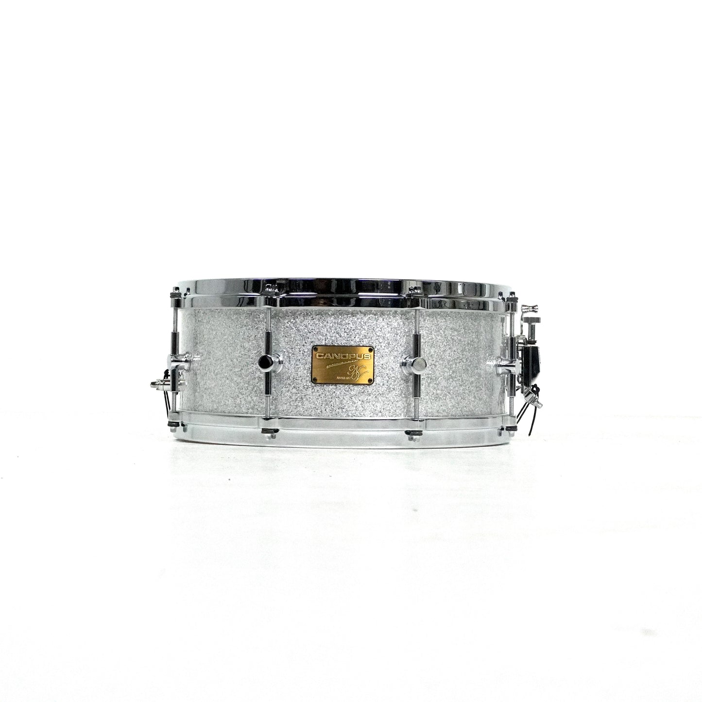 Canopus NV60M1-1455 14 x 5,5 Zoll Snare Drum aus Ahorn/Pappel in Silver Sparkle