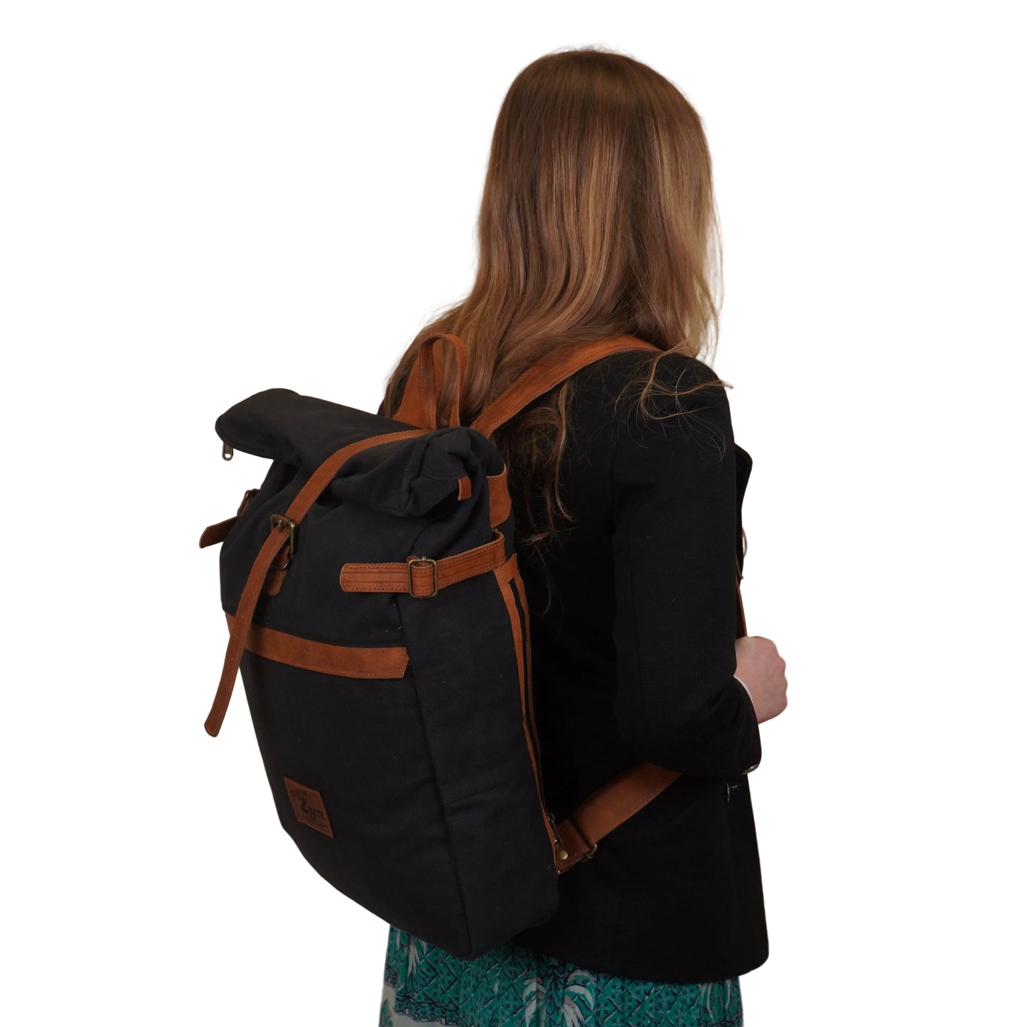 Zyn Cymbals Icon Canvas and Leather Rolltop Backpack