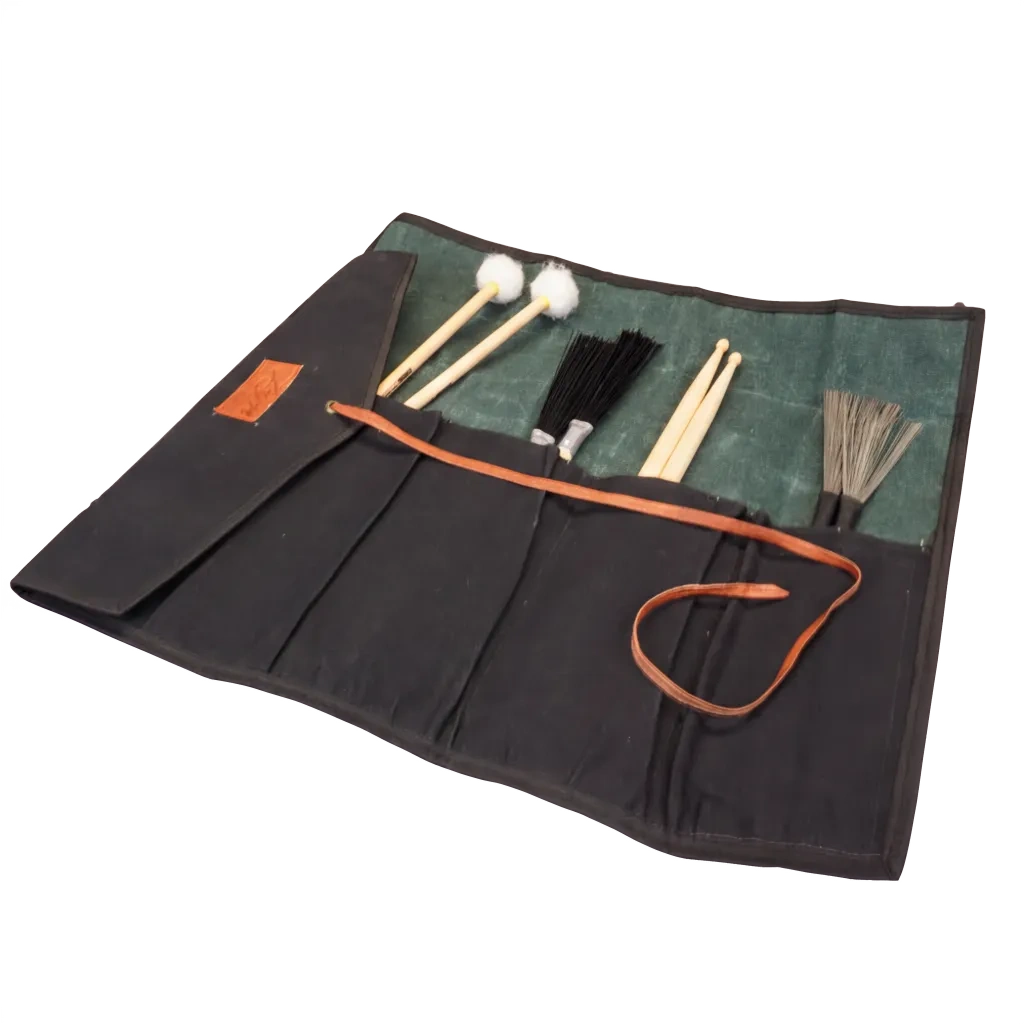 ZYN Waxed Canvas Roll Up Stick Case, Green