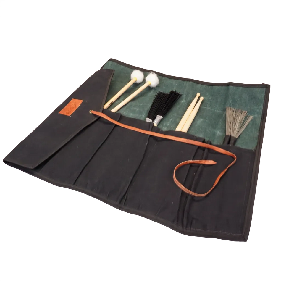 ZYN Waxed Canvas Roll Up Stick Case, Black