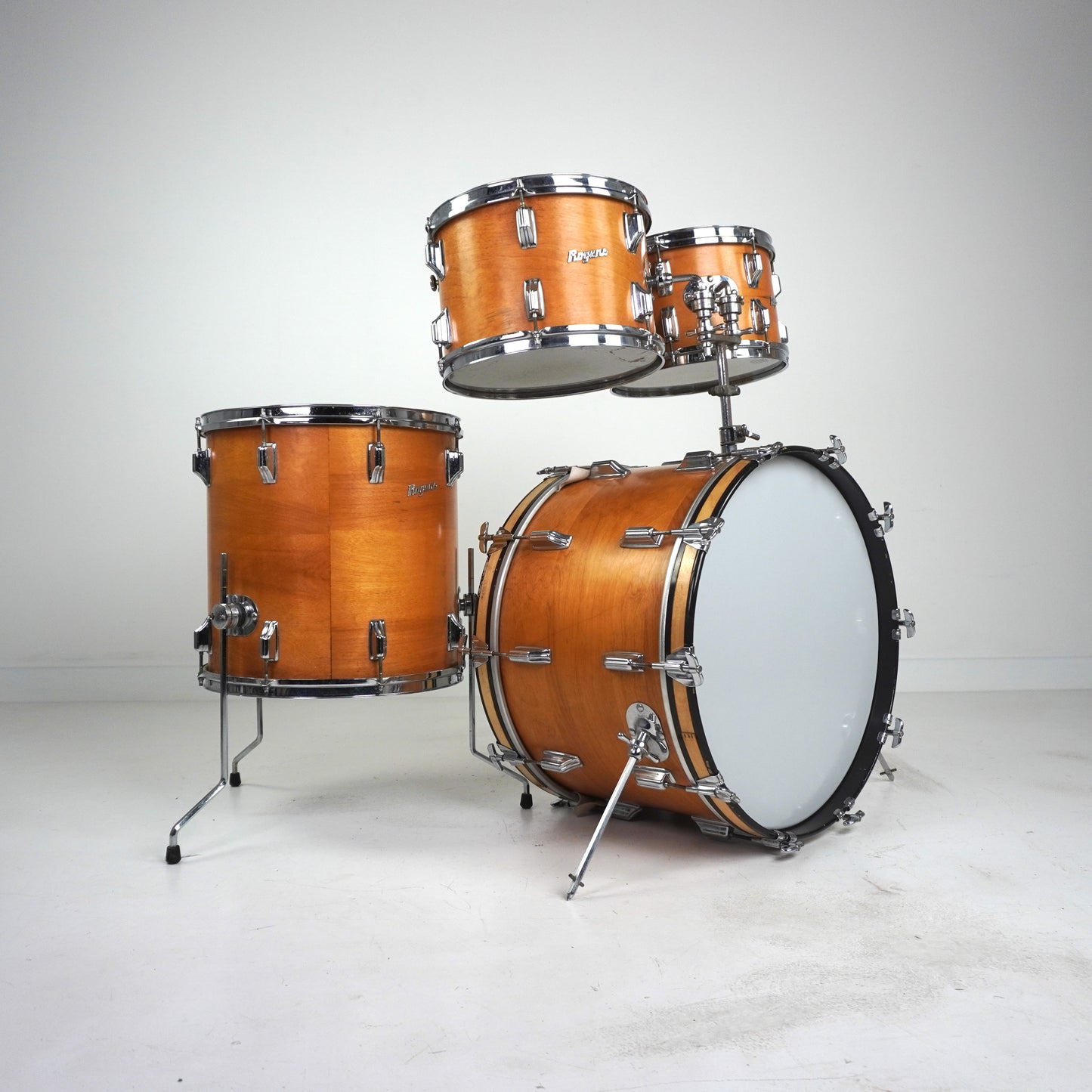 Rogers 4-piece Drum With Power Tone Shells and Script Badge