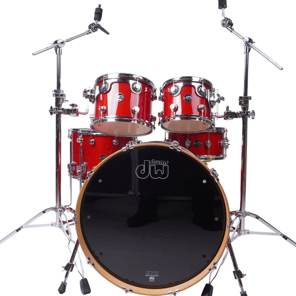DW PERFORMANCE 6-PIECE DRUM KIT IN CANDY APPLE RED 22/10/12/14/1614X6.5